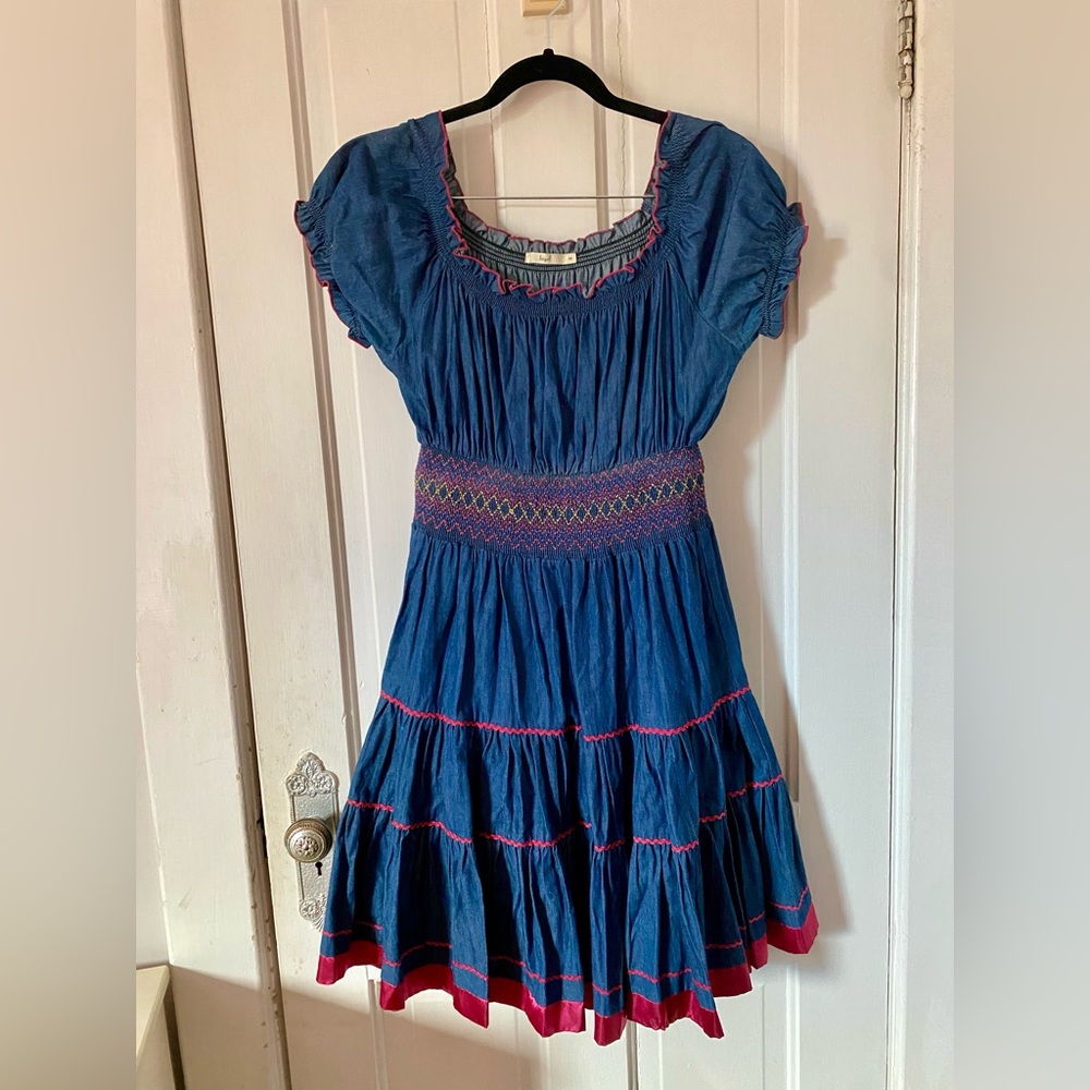 Hazel Blue and Pink Women's Dress